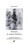 „PFERDE & andere Gedichte“ von Sabrina Kiefner. Illustration: Person auf einem weißen Pferd in dynamischer Pose.