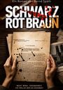 Eine braune Akte mit einem offiziellen Schreiben, gehalten von zwei Händen. Oben steht „SCHWARZ ROT BRAUN“.