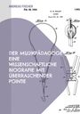 Der Text präsentiert "Der Musikpädagoge: Eine wissenschaftliche Biografie mit überraschender Pointe". Im Hintergrund technische Zeichnungen.