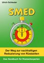 "SMED: Der Weg zur nachhaltigen Reduzierung von Rüstzeiten. Das Handbuch für Rüstzeitexperten." Illustration mit Stoppuhr.