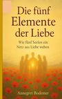 „Die fünf Elemente der Liebe. Wie fünf Seelen ein Netz aus Liebe weben.“ Menschen im Sonnenlicht auf einem Mohnfeld.
