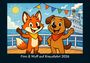 Kevin Heber: Finn & Wuff auf Kreuzfahrt 2026 Fotokalender DIN A5, KAL