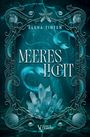 „MEERESLICHT“, „ELENA TINTEN“, „VALMIS VERLAG“; illustrativer Unterwasserrahmen mit Kristallen und Muscheln.