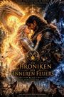 "Wahre Stärke beginnt im Herzen. Frieden ist eine Entscheidung." Ein Paar in Rüstung, flankiert von einem weißen und einem dunklen Wolf.