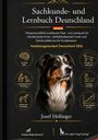 Titel: "Sachkunde- und Lernbuch Deutschland". Bild eines Hundes und Themenkreise wie "Recht & Ethik", "Verhalten & Motivation".