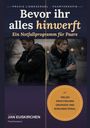 Oben Text: "Bevor ihr alles hinwerft". Zwei Menschen stehen getrennt, beide wirken nachdenklich und traurig.