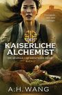 "Der kaiserliche Alchemist, Die Georgia-Lee-Abenteuer-Reihe, Buch 1" auf einem Cover. Eine Frau vor der Chinesischen Mauer.