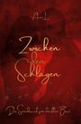 Text: "Anni L", "Zwischen den Schlägen", "Der Soundtrack zum dunklen Beat". Silhouetten eines Paares vor rotem Hintergrund.