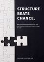 Text: "STRUCTURE BEATS CHANCE." Weißer Puzzlehintergrund links, fehlendes Puzzleteil auf schwarzem Grund rechts.