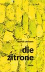 Der Text "martin christen die zitrone texte" steht vor gelbem, strukturiertem Hintergrund mit pflanzlichen Mustern.