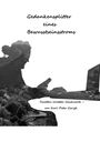„Gedankensplitter eines Bewusstseinsstroms“. Silhouette eines Menschen mit Laptop; Landschaft im Hintergrund.