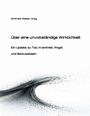 Winfried Weber Hrsg., Titel: Über eine unvollständige Wirklichkeit. Schwarze Pinselstrich-Illustration auf weißem Hintergrund.