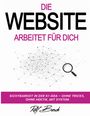 "Die Website arbeitet für dich. Sichtbarkeit in der KI-Ära – ohne Tricks, ohne Hektik, mit System." Illustration mit Lupe.
