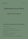 Cover: "Mathematik für das Abitur, Aufgaben und Lösungswege." Grün, Text oben und unten. Thema: Geometrie, Algebra.