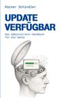 "Update verfügbar: Das Administrator-Handbuch für die Seele." Illustration: Kopf mit geöffnetem Deckel, Ladebalken bei 70%.