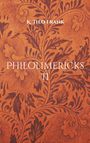 "PHILOLIMERICKS II" steht groß in der Mitte. "K. THEO FRANK" ist oben. Hintergrund mit floralen Mustern.