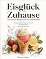 "Eisglück für Zuhause" oben, zwei Kugeln Eis in einer Waffel, umgeben von Erdbeeren und Zitronenscheiben. Autor: Theresa Linden.