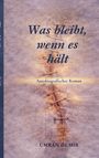 „Was bleibt, wenn es hält“, autobiografischer Roman, Ümran Demir; Cover zeigt eine Naht auf texturierter Oberfläche.