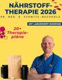 "Nährstoff-Therapie 2026" mit Dr. Schmitz-Buchholz und über 20 Therapieplänen. Arzt in blau mit Stethoskop abgebildet.