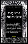 "Magische Augenblicke. Jahreskalender 2027." Im Hintergrund sind dekorative, mystische Muster und Symbole.