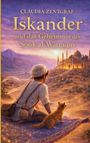 „CLAUDIA ZENTGRAF Iskander und das Geheimnis des Souk al-Warraqin“. Junge und Katze blicken auf Palast im Sonnenuntergang.