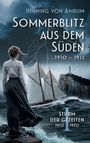 „Henning von Amrum: Sommerblitz aus dem Süden 1910-1912. Sturm der Gezeiten 1910-1920.“ Frau blickt auf stürmische See.