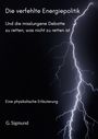 "Die verfehlte Energiepolitik" steht in Weiß auf schwarzem Hintergrund, darunter ein Blitz in der Dunkelheit.