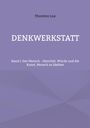"Denkwerkstatt" von Thorsten Lux, Band I: Identität, Würde. Lila Hintergrund mit einfachen geometrischen Formen.