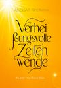 "Verheißungsvolle Zeitenwende. Bis 2037 - Von Einem Seher." Helles Sonnenlicht strahlt auf einen orangen Hintergrund.