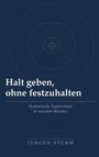 Titel: "Halt geben, ohne festzuhalten". Untertitel: "Systemische Supervision in sozialen Berufen". Autor: Jürgen Sturm. Dunkler Hintergrund mit Zielscheibenmuster.