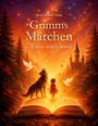 „Horst Herbert Haug, Grimms Märchen – Wie es wirklich war“. Eine Illustration: Kind und Wolf vor aufgeschlagenem Buch.