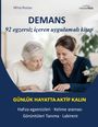 Buchtitel: "DEMANS: 92 egzersiz içeren uygulamalı kitap". Zwei Frauen lesen zusammen an einem Tisch.
