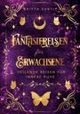 Britta Subtil, Fantasiereisen für Erwachsene - Heilende Reisen für innere Ruhe. Goldene Ornamente, Schmetterlinge, lila Hintergrund.