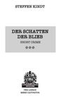 Text: STEFFEN KINDT, DER SCHATTEN DER BLIEB, SHORT CRIME. Logo mit "CRIME TIME" und "LÜNEBURG NOIR".