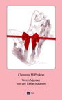 "Clemens M Prokop, Wenn Männer von der Liebe träumen." Illustration eines liegenden Mannes mit roter Schleife.