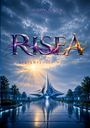 RISEA, Systemfehler Mensch. Ein futuristisches Gebäude unter einem dramatisch bewölkten Himmel, Sonnenstrahlen brechen durch.