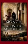"Der Mönch von Kloster Schöntal" - Ein Mönch in einem Klosterflur, Blick auf historische Architektur und ein offenes Buch.