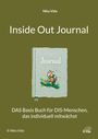 „Inside Out Journal“ von Nika Vida. Illustration eines Chamäleons auf einem Buch. Text darunter: „DAS Basis Buch für DIS-Menschen, das individuell mitwächst“.
