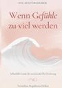 „Ein einfühlsamer Selbsthilfe-Guide für emotionale Überforderung“, Illustration einer großen Welle auf rosa Hintergrund.