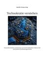 Titel: Technokratie verstehen. Illustration einer digitalen Weltkugel auf einem Mikrochip.