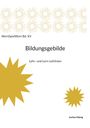"BILDUNGSGEBILDE" in großer Schrift, "Lehr- und Lern-Leitlinien" darunter. Goldene sternförmige Muster im Hintergrund.