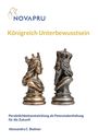 Logo "NOVAPRU", Titel "Königreich Unterbewusstsein", darunter zwei Schachfiguren: König und Königin.