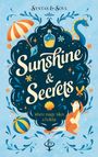 "Syntax & Soul", "Sunshine & Secrets", "where magic takes a holiday". Illustration: Drache, Katze, Sonnenschirm, Ball, Flasche.