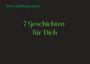 "Dein Lieblingsautor" oben, "7 Geschichten für Dich" zentral. Grüner Text auf schwarzem Hintergrund.