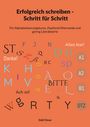 "Erfolgreich schreiben - Schritt für Schritt" steht oben. Darunter Buchstaben, Wörter wie "Danke!", "BITTE", "Alles klar!" und "Ach so!". Links unten: Dalil Omar.