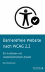 „Barrierefreie Website nach WCAG 2.2“; Illustration: Person mit einem Häkchen daneben, lächelnd in einem Kreis.
