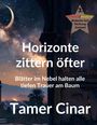 Horizonte zittern öfter. Blätter im Nebel halten alle tiefen Trauer am Baum. Sternenhimmel mit Mondsichel.