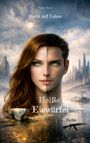 Text: "Recht auf Leben", "Heiße Eiswürfel", "Thriller". Eine Landschaft mit Bergen, halb Frau, halb Mann, Schmelzendes Eis mit Uhr.