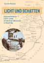 Text: "Karsten Minkner", "LICHT UND SCHATTEN", "Edmund Minkner (1859-1918) ein Berliner Missionar in Südafrika." Hintergrundkarte. Foto von zwei Menschen, eine sitzend und eine kniend, vor einem Haus.