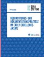 "Beobachtungs- und Dokumentationsprozesse im Early Excellence-Ansatz" steht in großen blauen Buchstaben auf Weiß. Oberhalb ist ein Logo mit Sternmuster auf blauem Hintergrund.